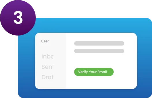 step3 verify email